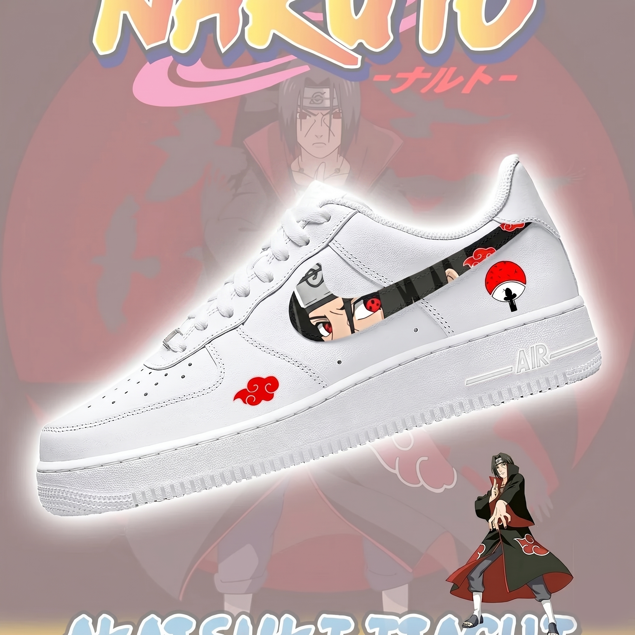 Itachi Uchiha No.1 Akatsuki AF1 Shoes