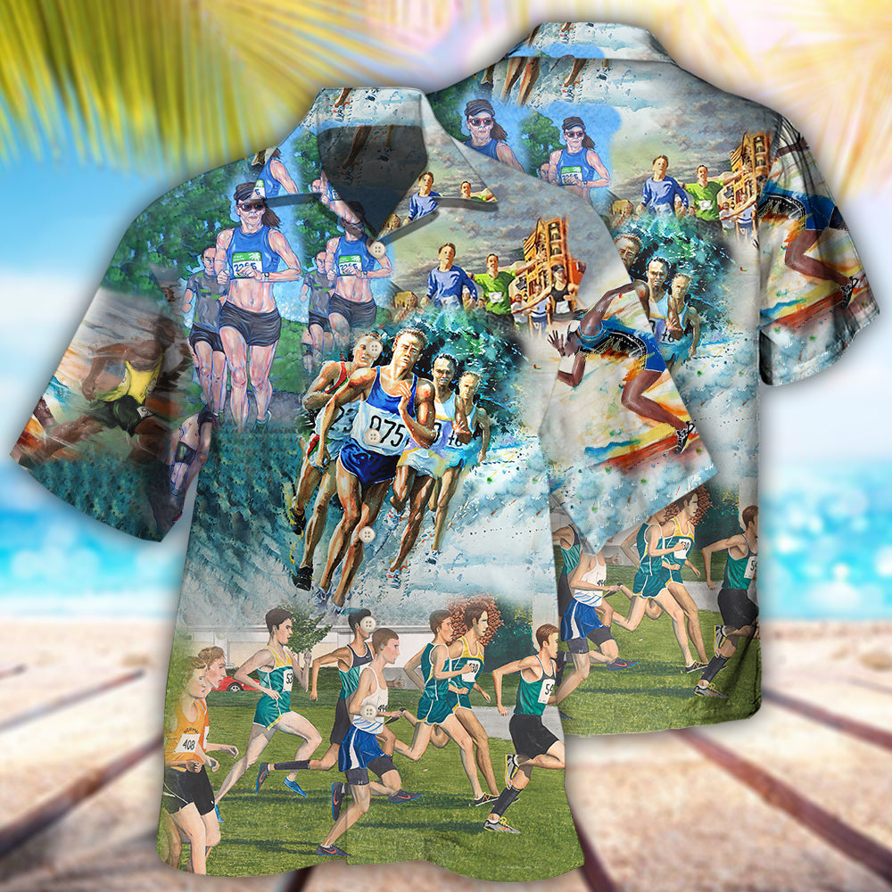 Marathon Run For Earth Run For Us - Hawaiian Shirt