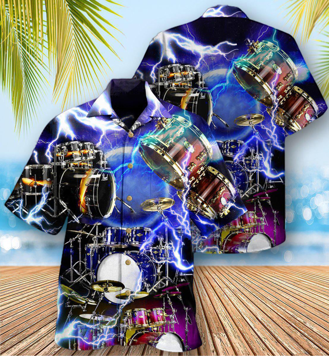 Drum Is My Cardio Lighting Style - Hawaiian Shirt