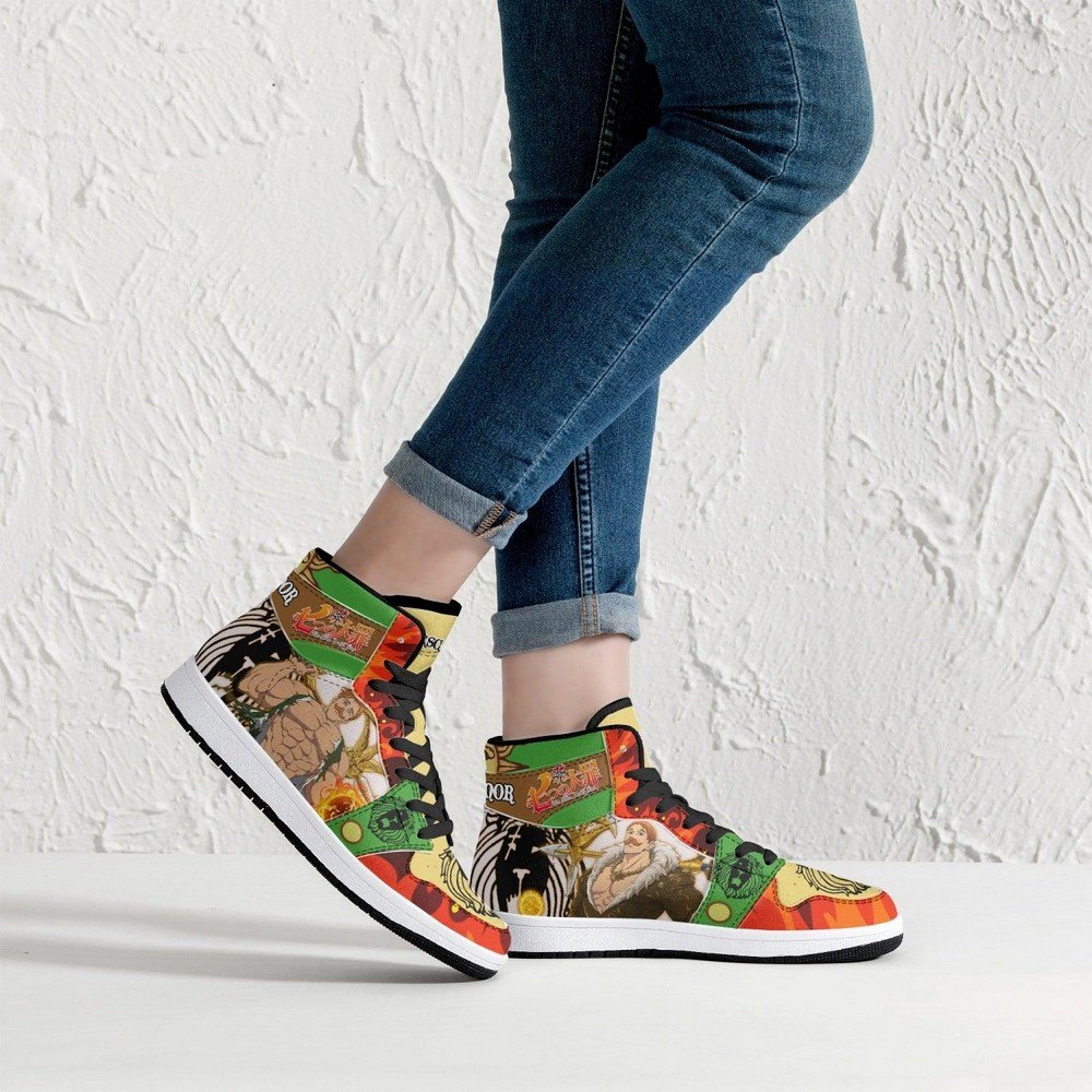 Escanor Seven Deadly Sins JD1 High Top Shoes
