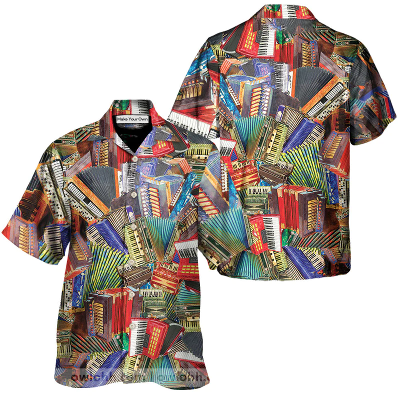 Accordion Music To Me You Are Awesome - Hawaiian Shirt