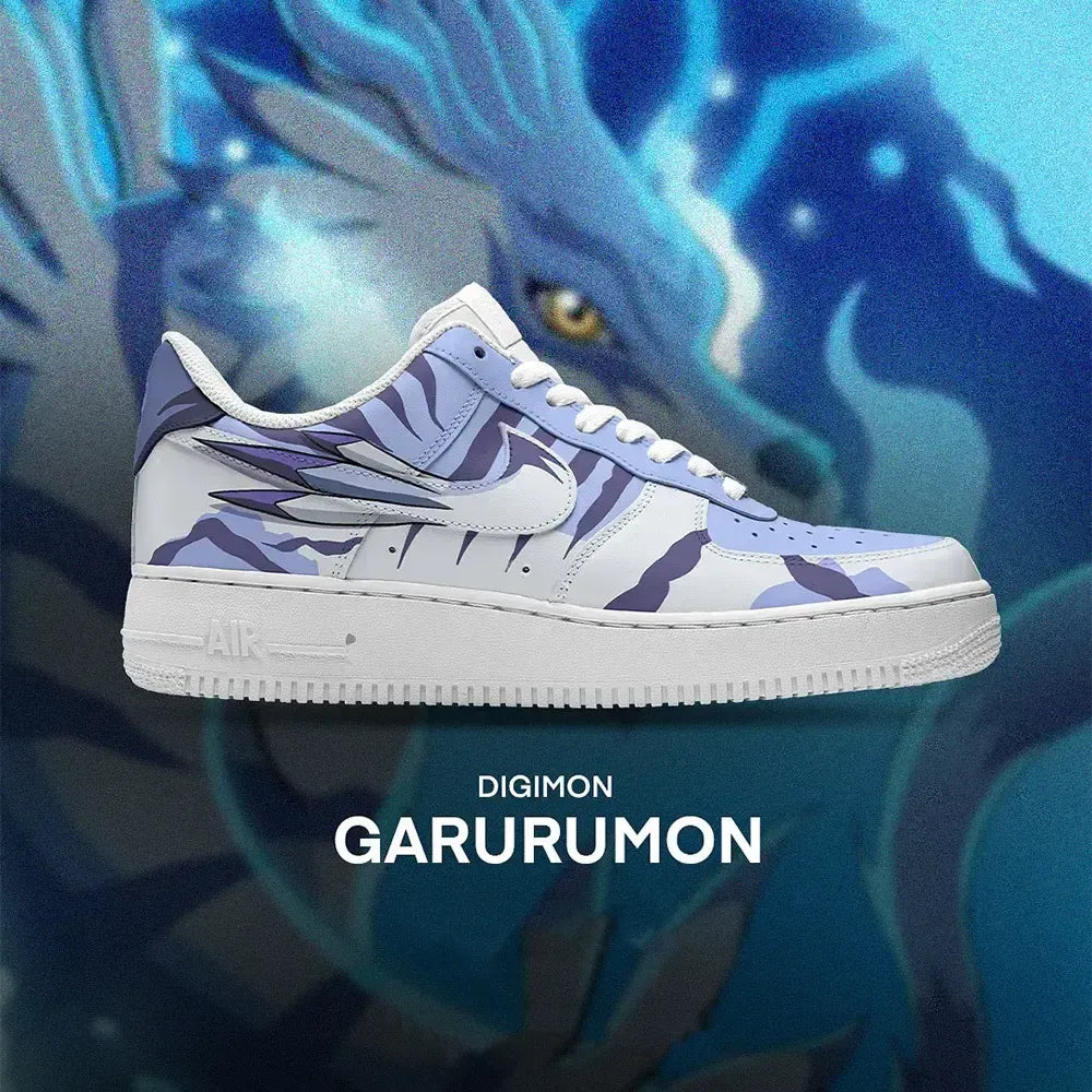 Garurumon Digimon Low Top Shoes