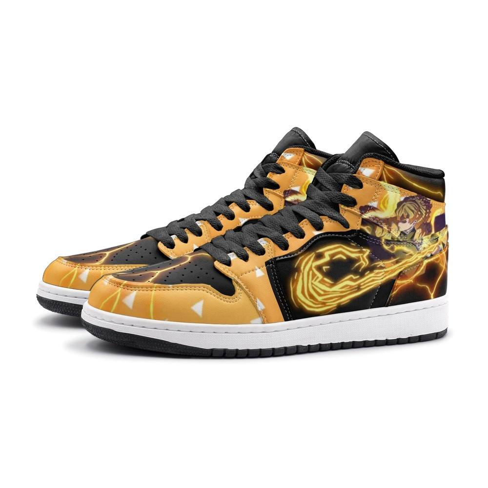 Zenitsu Thunder Breathing Air Jordan 1 High Top Shoes