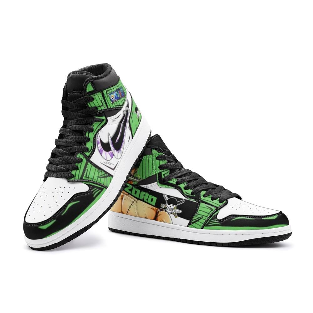 Zoro Roronoa One Piece Air Jordan 1 High Top Shoes